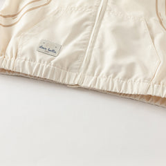 Dave&Bella Toddler Boys Autumn Beige Hooded Coats