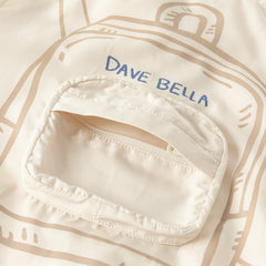 Dave&Bella Toddler Boys Autumn Beige Hooded Coats