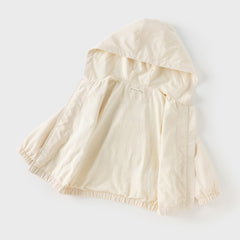 Dave&Bella Toddler Boys Autumn Beige Hooded Coats