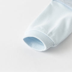 Dave&Bella Baby Boys Autumn Soft Indoor Cotton Blue One-Pieces Rompers