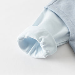 Dave&Bella Baby Boys Autumn Soft Indoor Cotton Blue One-Pieces Rompers