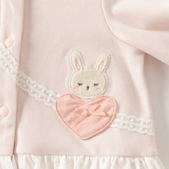 Dave&Bella Baby Girls Autumn Cotton Light Pink Sweet Romper