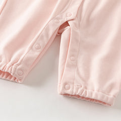 Dave&Bella Baby Girls Autumn Cotton Pink Bodysuits Romper Crawling Suit