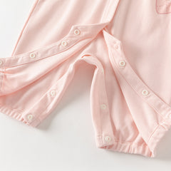 Dave&Bella Baby Girls Autumn Cotton Pink Bodysuits Romper Crawling Suit