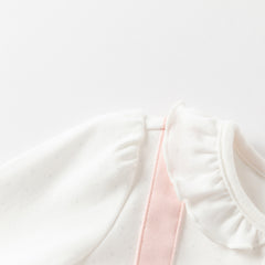 Dave&Bella Baby Girls Autumn Cotton Pink Bodysuits Romper Crawling Suit