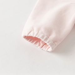 Dave&Bella Baby Girls Autumn Sweet Cotton Light Pink Bodysuits Romper Crawling Suit