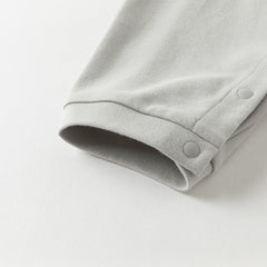 Dave&Bella Newborn Boys Autumn Light Blue Indoor Cozy Baby One-Pieces Romper