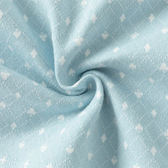 Dave&Bella Newborn Boys Autumn Light Blue Indoor Cozy Baby One-Pieces Romper