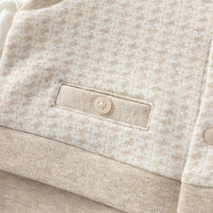 Dave&Bella Baby Boys Autumn Khaki Indoor Romper