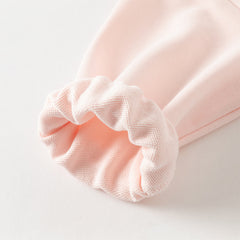 Dave&Bella Toddler Girls Autumn Adorable Pink Cotton Bear Print Sweatshirts Tops