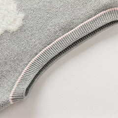 Dave&Bella Girls Autumn Cute Grey Sleeveless Bear Print Vest Tank Top