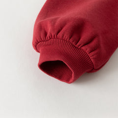 Dave&Bella Toddler Girls Autumn Red Cute Bear A-line Dress