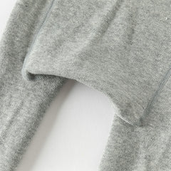 Dave&Bella Girls Autumn Beige/Grey Cherry Print Footed Tights Leggings