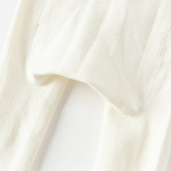 Dave&Bella Girls Autumn Beige/Grey Cherry Print Footed Tights Leggings