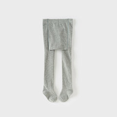 Dave&Bella Girls Autumn Beige/Grey Cherry Print Footed Tights Leggings