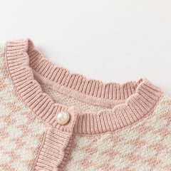 Dave&Bella Girls Autumn Sweet Pink Plaid Mesh Princess Dress