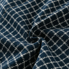 Dave&Bella Girls Autumn Navy Blue Plaid Sweet Fake Two-Piece Dress