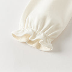 Dave&Bella Toddler Girls Autumn Sweet Cotton White Shirt Top