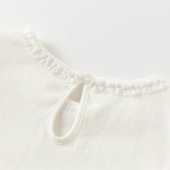 Dave&Bella Girls Autumn White Cotton Casual Rabbit Print T-shirt Top