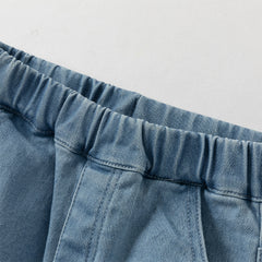 Dave&Bella Girls Autumn Cute Denim Blue Casual Pants