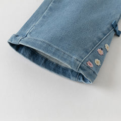 Dave&Bella Girls Autumn Cute Denim Blue Casual Pants