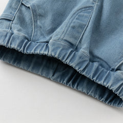 Dave&Bella Girls Autumn Cute Denim Blue Casual Pants