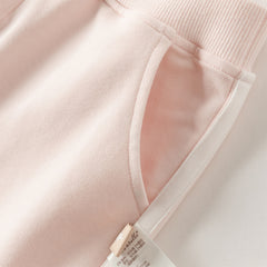 Dave&Bella Girls Autumn Cotton Outdoor Sweet Floral Print Hooded Coat Pants Set