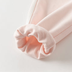 Dave&Bella Girls Autumn Cotton Outdoor Sweet Floral Print Hooded Coat Pants Set