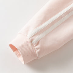 Dave&Bella Girls Autumn Cotton Outdoor Sweet Floral Print Hooded Coat Pants Set