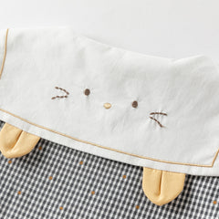 Dave&Bella Girls Autumn Cotton Sweet Grey Plaid A-line Princess Dress(wallet bag)