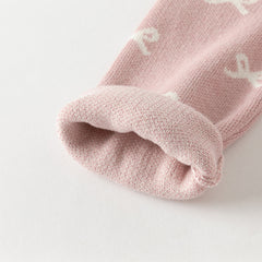 Dave&Bella Toddler Girls Autumn Noble Pink Mesh Sweater A-line Princess Dress