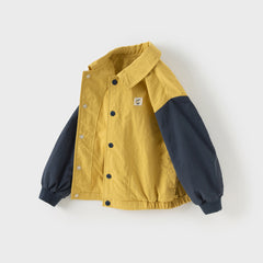 Dave&Bella Toddler Boys Winter Bright Yellow Stylish Outwear Coats