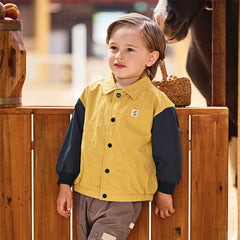 Dave&Bella Toddler Boys Winter Bright Yellow Stylish Outwear Coats