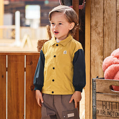 Dave&Bella Toddler Boys Winter Bright Yellow Stylish Outwear Coats