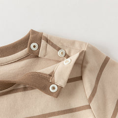 Dave&Bella Boys Toddler Long-Sleeve Cotton Casual Striped T-shirt Tops