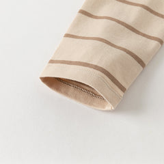 Dave&Bella Boys Toddler Long-Sleeve Cotton Casual Striped T-shirt Tops