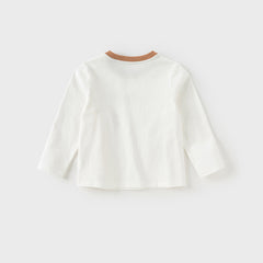 Dave&Bella Boys Toddler Long-Sleeve Cotton Casual Striped T-shirt Tops