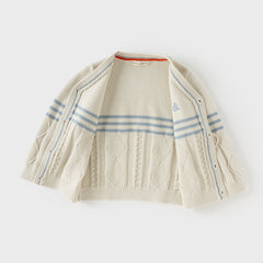 Dave&Bella Toddler Boys Autumn Cotton Apricot Cardigan Coats