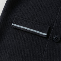 Dave&Bella Toddler Boys Winter Cool Navy Blue Cotton Outwear Versatile Sweater Coats