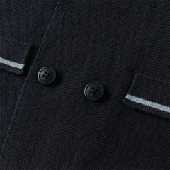 Dave&Bella Toddler Boys Winter Cool Navy Blue Cotton Outwear Versatile Sweater Coats