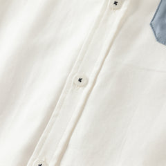 Dave&Bella Boys Autumn Cotton Formal College Style Shirt Pant Set