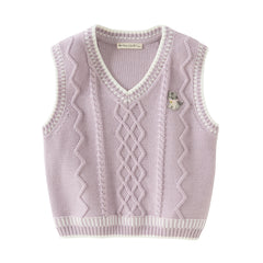 Dave&Bella Toddler Boys Autumn Purple/Blue Vests Tops