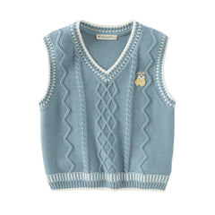 Dave&Bella Toddler Boys Autumn Purple/Blue Vests Tops