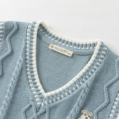 Dave&Bella Toddler Boys Autumn Purple/Blue Vests Tops