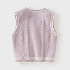 Dave&Bella Toddler Boys Autumn Purple/Blue Vests Tops