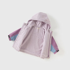 Dave&Bella Girls/Boys Autumn Outdoor Warm Hooded Fleece Jacket Top