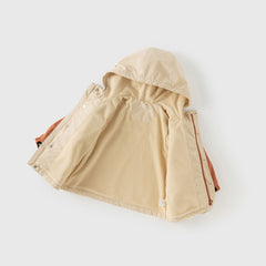 Dave&Bella Girls/Boys Autumn Outdoor Warm Hooded Fleece Jacket Top