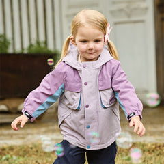 Dave&Bella Girls/Boys Autumn Outdoor Warm Hooded Fleece Jacket Top