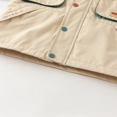 Dave&Bella Girls/Boys Autumn Outdoor Warm Hooded Fleece Jacket Top