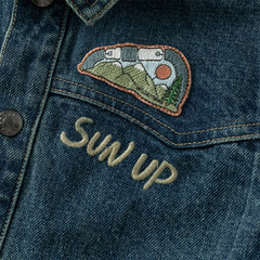 Dave&Bella Boys Autumn Cotton Denim Blue Casual Long Sleeve Jacket Coat